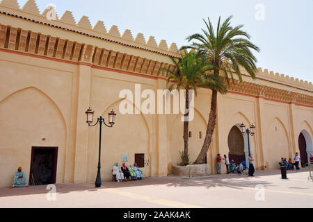 Die Saadian-Gräber aus dem 16. Jahrhundert sind die letzte Ruhestätte von etwa sechzig Mitgliedern der Saadi-Dynastie. Marrakesch, Marokko Stockfoto