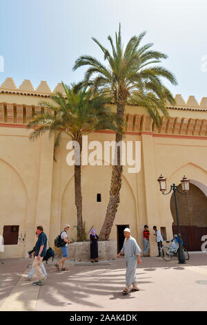 Die Saadian-Gräber aus dem 16. Jahrhundert sind die letzte Ruhestätte von etwa sechzig Mitgliedern der Saadi-Dynastie. Marrakesch, Marokko Stockfoto