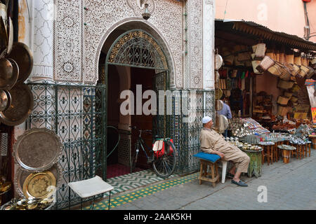 Im Souk von Marrakesch. Marokko Stockfoto