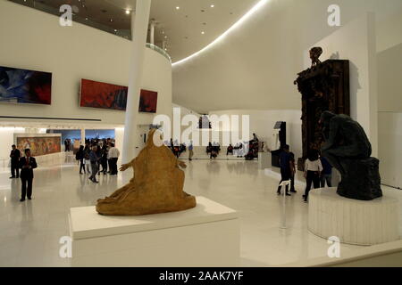 Eingangshalle des mexikanischen private Museum von Soumaya in Mexiko-Stadt, Mexiko Stadt. Stockfoto