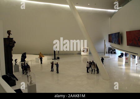 Eingangshalle des mexikanischen private Museum von Soumaya in Mexiko-Stadt, Mexiko Stadt. Stockfoto