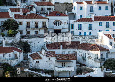 Detail der typischen Architektur in Azenhas do Mar Portugal Atlantikküste auf sonnigen Nachmittag im Sommer Stockfoto