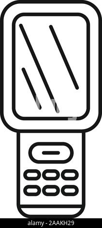 Barcode Scanner Symbol Monitor. Übersicht Barcode Scanner monitor Vektor Symbol für Web Design auf weißem Hintergrund Stock Vektor