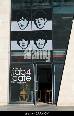 Fab 4 Cafe, Mersey Ferries Building, Liverpool, England, Vereinigtes Königreich Stockfoto