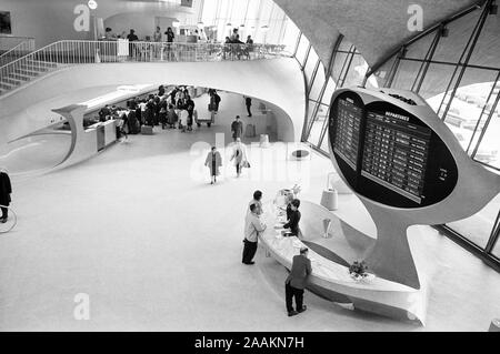 TWA Airport Terminal, Flughafen John F. Kennedy, Queens, New York, USA, Foto: Marion S. Trikosko, März 1965 Stockfoto