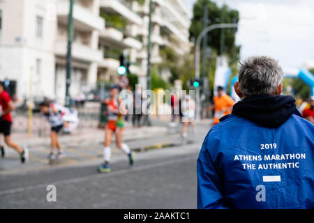 2019 Athen Marathon in Griechenland Stockfoto