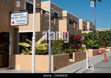 Pagona Hotel Apartments, Paphos, Zypern Stockfoto