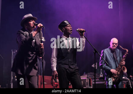 Bournemouth, Dorset, Großbritannien. 22. November 2019. Die selecter durchführen 40. Jahrestag Tour live auf der Bühne bei O2 Bournemouth, Dorset, UK Credit: Dawn Fletcher-Park/Alamy leben Nachrichten Stockfoto