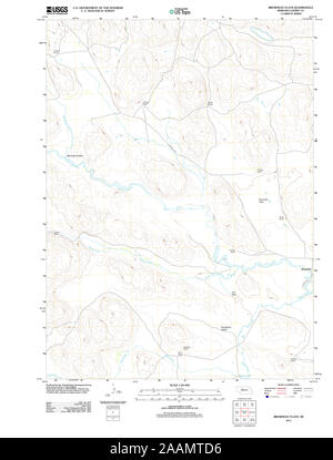 USGS TOPO Karte Nebraska NE Brownlee Wohnungen 20111027 TM Wiederherstellung Stockfoto