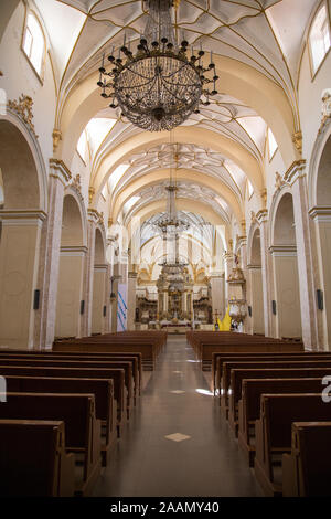 SUCRE, Bolivien - 16. Oktober 2019 - Kathedrale von Sucre Innenraum, auch Dom Basilika Unserer Lieben Frau von Guadalupe genannt Stockfoto