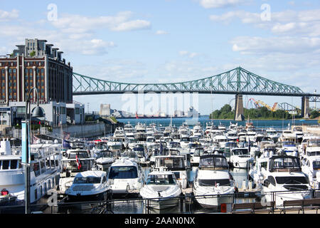 Jacques-Cartier Bridge in Montreal Stockfoto