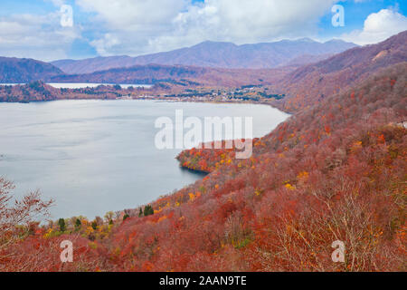 Luftaufnahme der See Towada, Akita, Japan Stockfoto