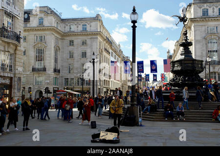 Piccadilly Circus, Westminster. London, England. Stockfoto