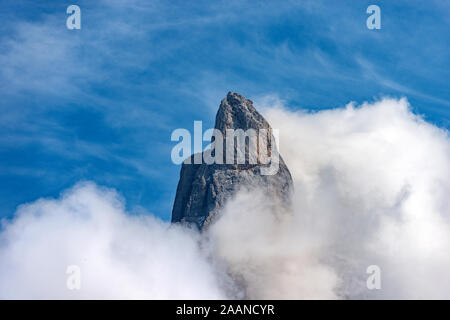 Peak genannt Cimon della Pala (3186 m), Pale di San Martino, Dolomiten in den italienischen Alpen, UNESCO-Weltkulturerbe im Trentino Alto Adige, Italien Stockfoto