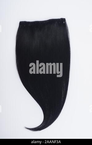 Gerade virgin remy Echthaar Clip in Extensions Stockfoto