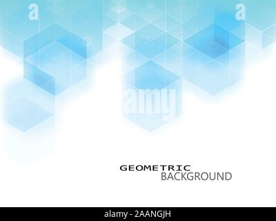 Vektor abstrakte Wissenschaft Hintergrund. Hexagon geometrischen Design. Stock Vektor