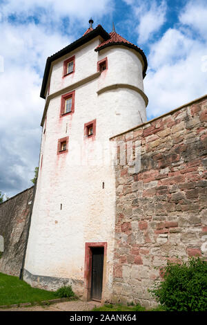 Gefängnis Turm von Schloss Wilhelmsburg in Schmalkalden in Thüringen Stockfoto