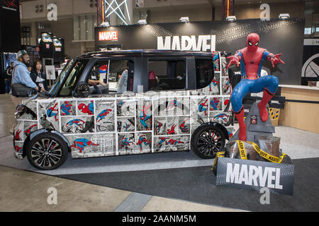 Chiba, Japan. 22 Nov, 2019. Marvel Pavillon auf der Tokyo Comic Con 2019. Quelle: Michael Steinebach/LBA/Alamy leben Nachrichten Stockfoto