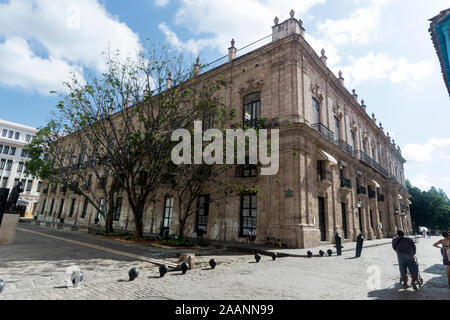 Palacio de los Capitanes Generales (Geschichtsmuseum von Havanna) in der Altstadt von Havanna (Habana Vieja). Es war die ehemalige offizielle Residenz des Gouverneurs Stockfoto