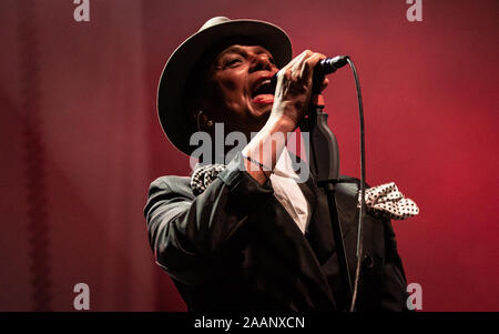 Den Wahlschalter an der O2 Academy in Bournemouth durchführen. Credit: Charlie Raven/Alamy Stockfoto