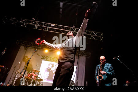 Den Wahlschalter an der O2 Academy in Bournemouth durchführen. Credit: Charlie Raven/Alamy Stockfoto