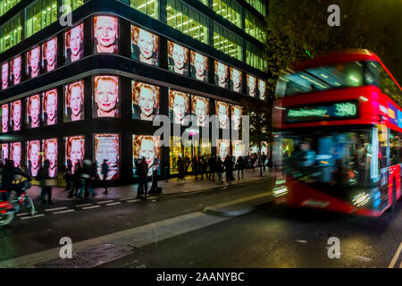 David Bailey's Fotos in der Oxford Street. Auf Waschlappen" Flagship Store in London in Verbindung mit Verlag Taschen. Stockfoto