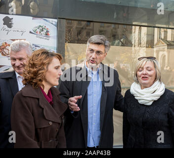 Der kroatische Premierminister Andrija Plenković Stockfoto