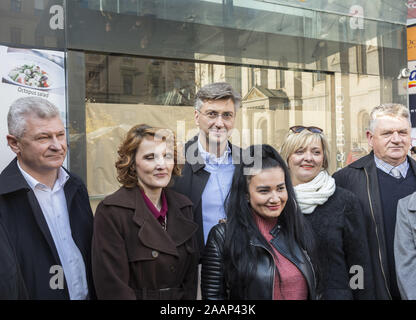 Der kroatische Premierminister Andrija Plenković Stockfoto