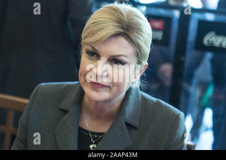 Der kroatische Präsident Kolinda Grabar Kitarovic Stockfoto
