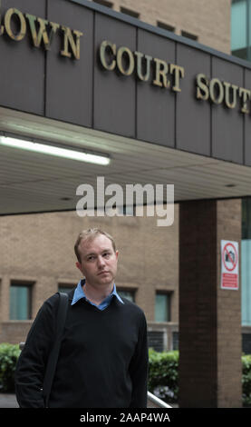 Southwark Crown Court, London, UK. 1. Juni 2015. Tom Hayes, ein ehemaliger UBS und Citigroup Trader, Blätter Southwark Crown Court nach dramatischen Ereignisse Stockfoto