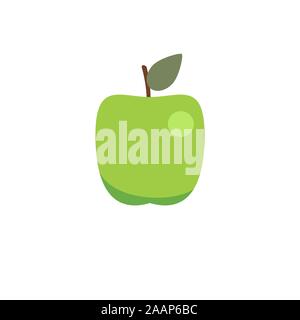 Vektor Datei von Green Apple Stock Vektor