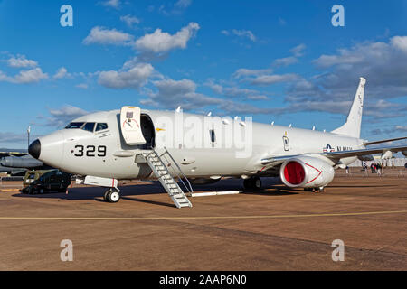 Die United States Navy Boeing Poseidon P8-A, Seeüberwachungsflugzeuge, 169329/PD 329, 2019 RIAT, RAF Fairford, England Stockfoto