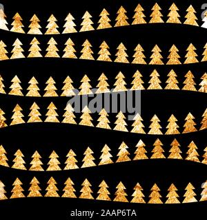 Abstrakte Schönheit Weihnachtsbaum und nahtlose Muster. Neues Jahr Hintergrund. Vector Illustration Stock Vektor