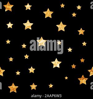 Niedliche Sterne Musterdesign Hintergrund Vektor-Illustration Stock Vektor