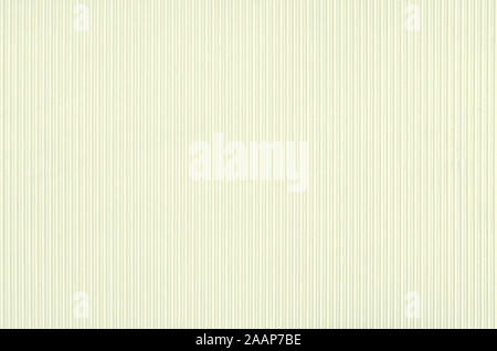 Hintergrund, Textur aus gestreiftem Licht gelbes Papier. Vertikale Linien. Stockfoto