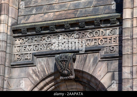 Eintritt in Das schottische, nationale, Kriegs-, Museum, Edinburgh Castle Stockfoto