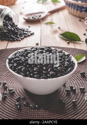 Schwarze Bohnen, feijoada | typisch brasilianische Lebensmittel Stockfoto