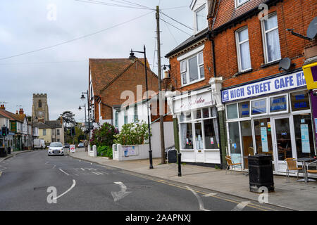 High Street Cafe, Walton-on-the-Naze, Essex, Großbritannien. Stockfoto