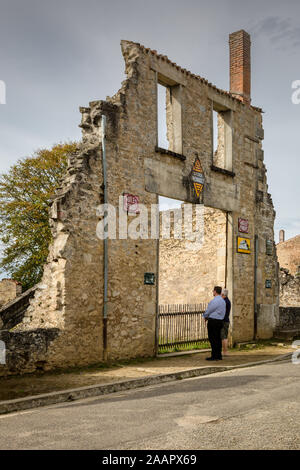 Das Dorf Oradour-sur-Glane, Frankreich, Europa, die Website eines Krieges NS-Gräuel Stockfoto