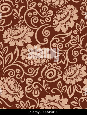 Nahtlose vintage Floral Design Pattern. Stockfoto