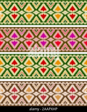 Blumen abstrakte farbenfrohe Grenze design Hintergrund Stockfoto