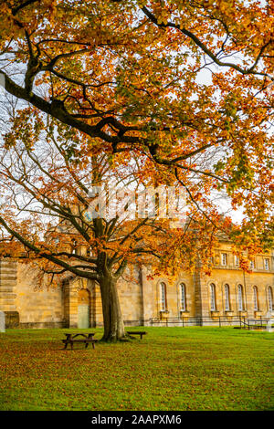 Blenheim Palace Park und Immobilien Grundstück im Herbst. Blenheim Palace, Woodstock, Oxfordshire UK 2019. Stockfoto