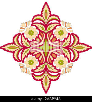 Blumen abstrakten geometrischen farbenfrohes Design Hintergrund Stockfoto