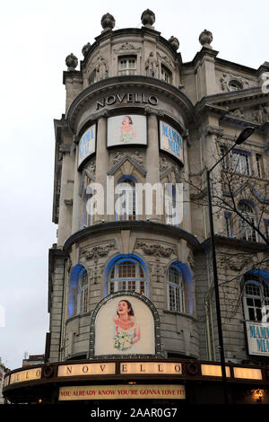 Äußere des Novello Theater, Theater des West End, Covent Garden, Holborn, London. Stockfoto