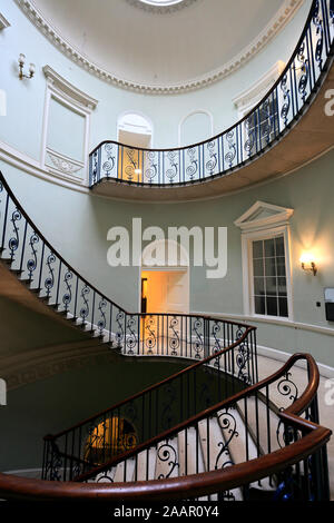 Die Nelson Treppe, Somerset House, The Strand, London City, England. Stockfoto