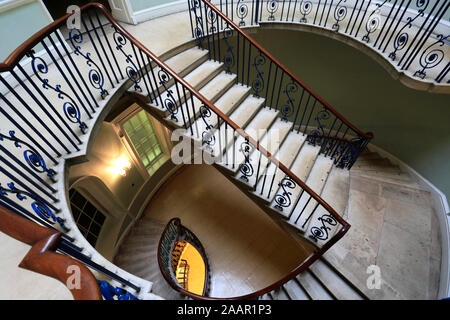 Die Nelson Treppe, Somerset House, The Strand, London City, England. Stockfoto