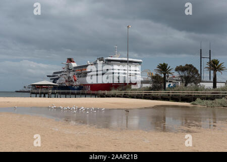 Geist von Tasmanien, Melbourne Port Stockfoto