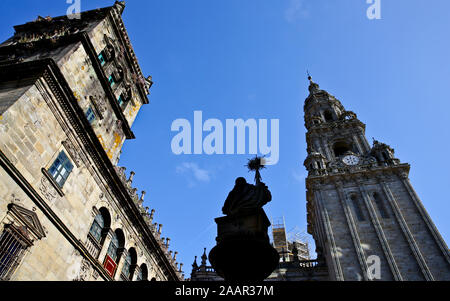 Catedral de Santiago de Compostela Spanien Stockfoto