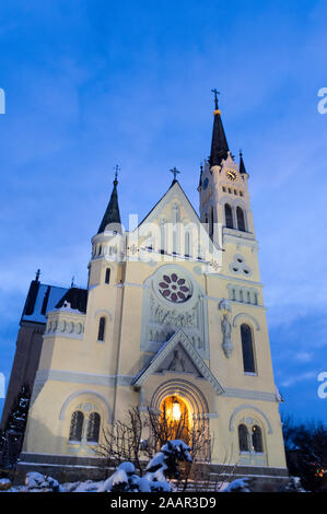 Fastiv Römisch-katholische Pfarrei der Kreuzerhöhung in Fastov. Vertikale Rahmen. Stockfoto