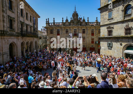 Fest des Hl. Jakobus, Apostel Santiago de Compostela Spanien Stockfoto